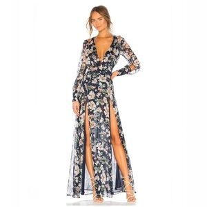 REVOLVE THE JETSET DIARIES Fleur Maxi Dress in Floral Print Size S